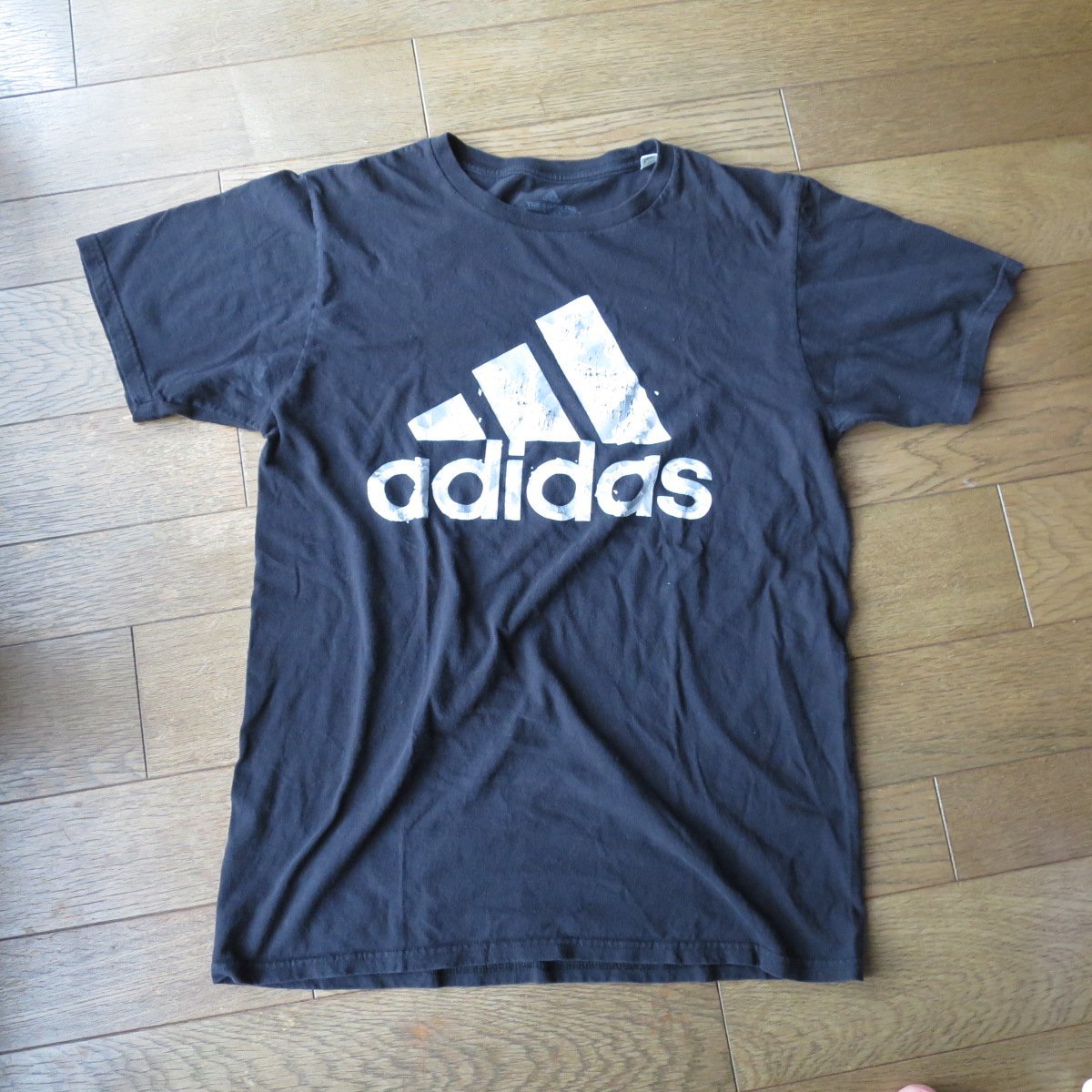 Adidas Standard　コットン Tシャツ　M　ブラック・黒　The GO-TO TEE　**難有**_画像1