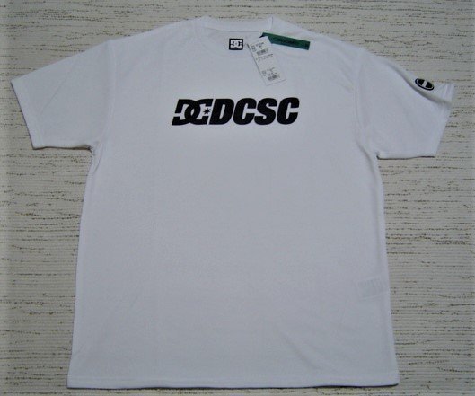 セール15%off DC SHOES ディーシー DCSC ロゴプリント Tシャツ メッシュ半袖 丸首 白 L DST221040 メンズ 人気 おすすめ　新品_画像1