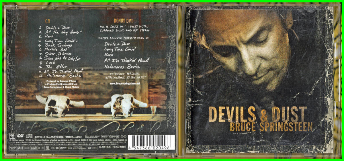 ! American production . road Rock{ domestic record with belt CD+DVD}BRUCE SPRINGSTEEN( blues * springs s tea n)/Devils & Dust!!