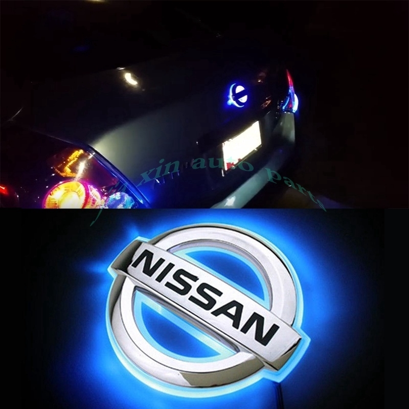  Nissan эмблема свет синий / голубой Car Badge Light( машина значок свет ) бесплатная доставка машина детали детали экстерьер ремонт NISSAN машина детали машина детали 