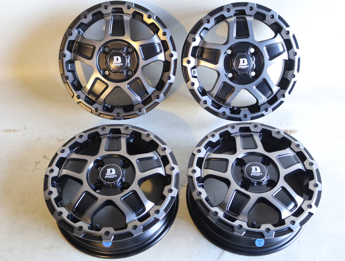 軽バン 軽トラに 新品4本セット デサートテックSR5 13×4J+43 100/4
