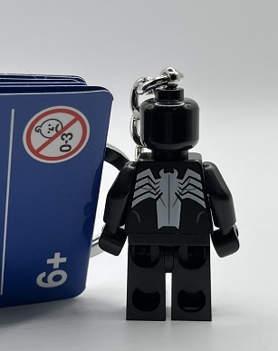 即決　新品　LEGO　レゴ　キーリング　キーホルダー　スーパーヒーローズ　ヴェノム　スパイダーマン　ミニフィグ　マーベル_画像2