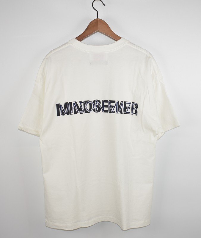 MINDSEEKER×MASON MAZE/マインドシーカー×メイソンメイズ ロゴプリントTシャツ サイズ：44 カラー：ホワイト 21n06 