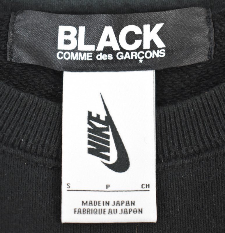 BLACK COMME des GARCONS×NIKE/ black Comme des Garcons × Nike 18AW camouflage print crew neck sweat 1B-T107 22n04