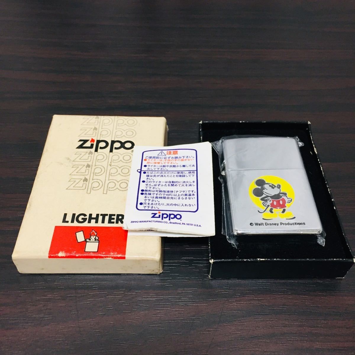 希少】 zippo ジッポ MICKEY MOUSE Walt Disney Production 1980年
