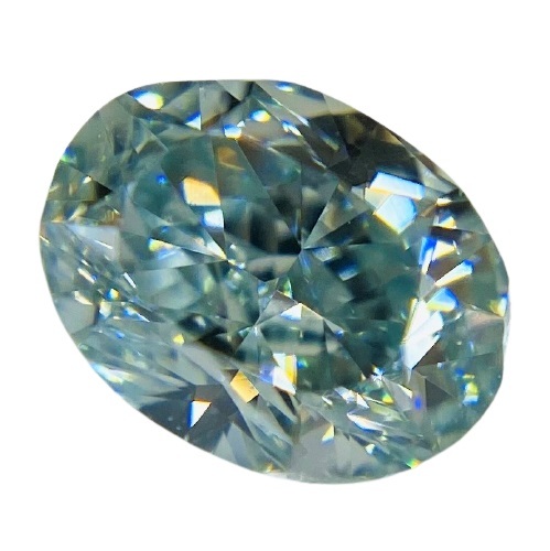 ダイヤモンド FANCY GREEN BLUE 0.550ct OV/RT0242/CGL
