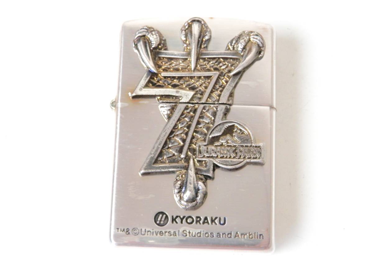 ZIPPOライター KYORAKU ぱちんこ ジュラシックパーク 2002年製