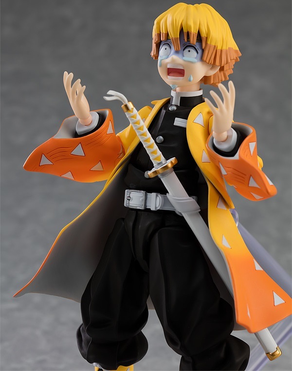 完成品 figma 我妻善逸 522 鬼滅の刃 フィギュア 雷の呼吸 鬼殺隊士 その他