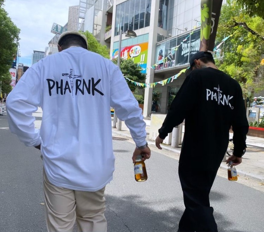 PHATRNK+ふぁっとらんく】キリストロゴ/ロンT 黒 | michiemee.ca