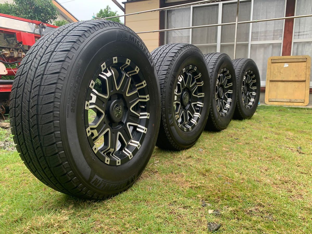 ROCK　KELLY　MX　632 MICHELIN 17x7.5J 4本セット　265/65R17　 PCD139.7x6_画像1