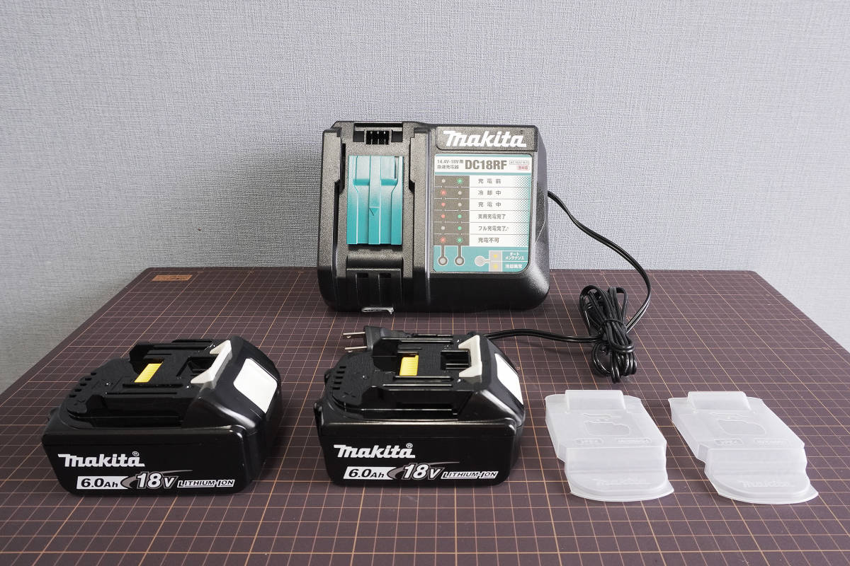 ☆美品☆ makita マキタ BL1860B 2個 バッテリー 18v 6.0Ah DC18RF