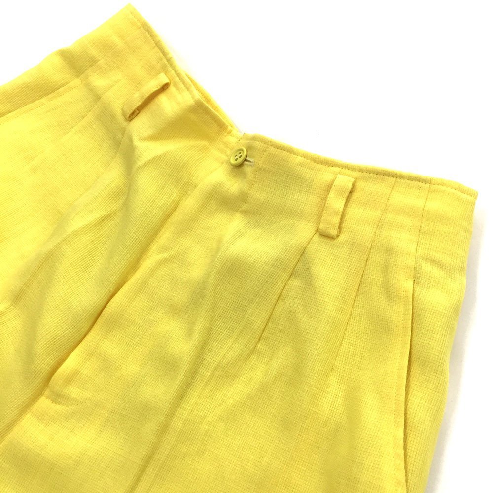 *Leilian Leilian linen. gaucho pants lady's size 9 bottoms vitamin color shorts 0403628 1BA/40207