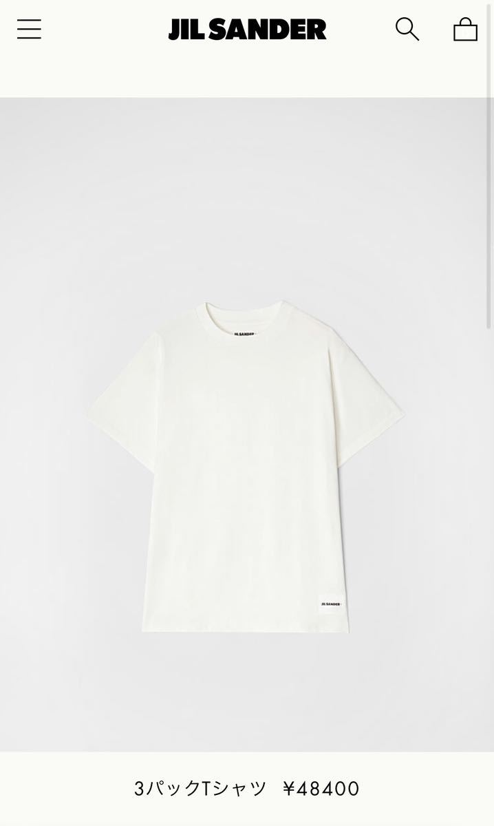 新品】3色セット JIL SANDER ジルサンダー パックT Mサイズ Tシャツ