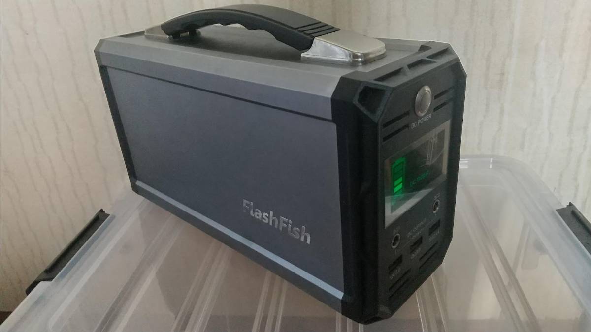 【】FlashFish ポータブル電源 60000mAh 222Wh AC瞬間最大350W DC168W USB QC3.0 - 0