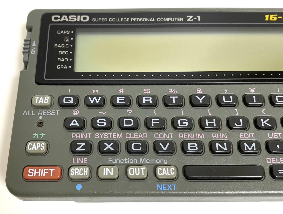 * Junk * CASIO pocket computer Z-1 16-Bit CPU Casio pocket computer I220703