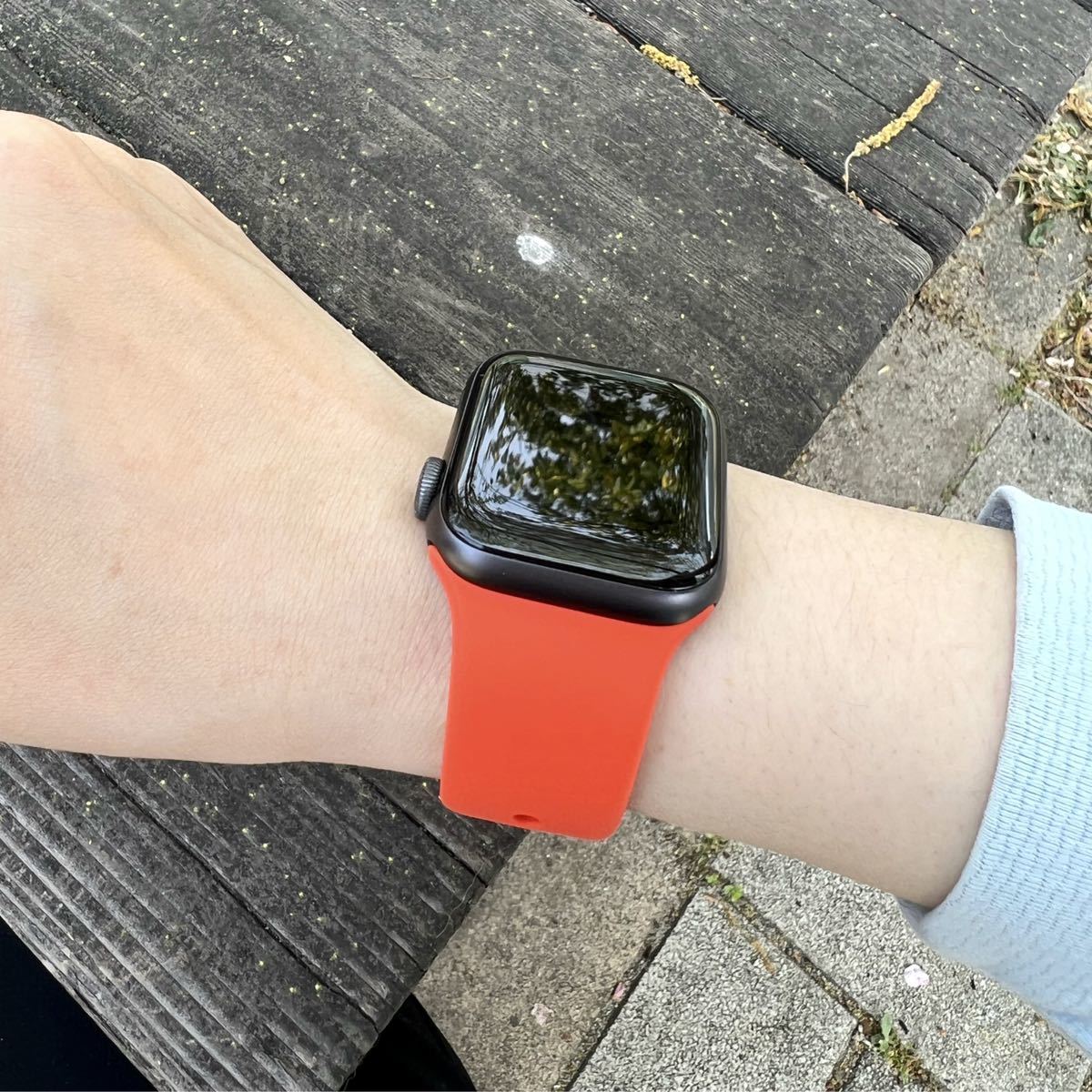 Apple watch 純正 アップルウォッチ 41mm対応,オレンジ,バンド 通販