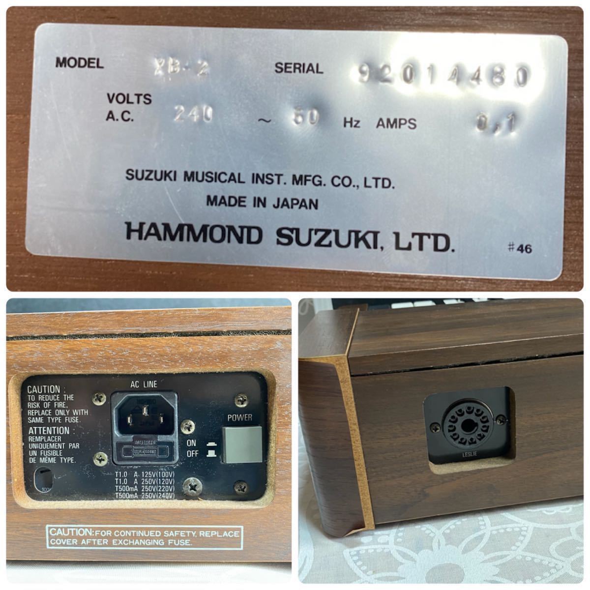 ジャンク HAMMOND XB-2 ハードケース付 ハモンド オルガン 61鍵