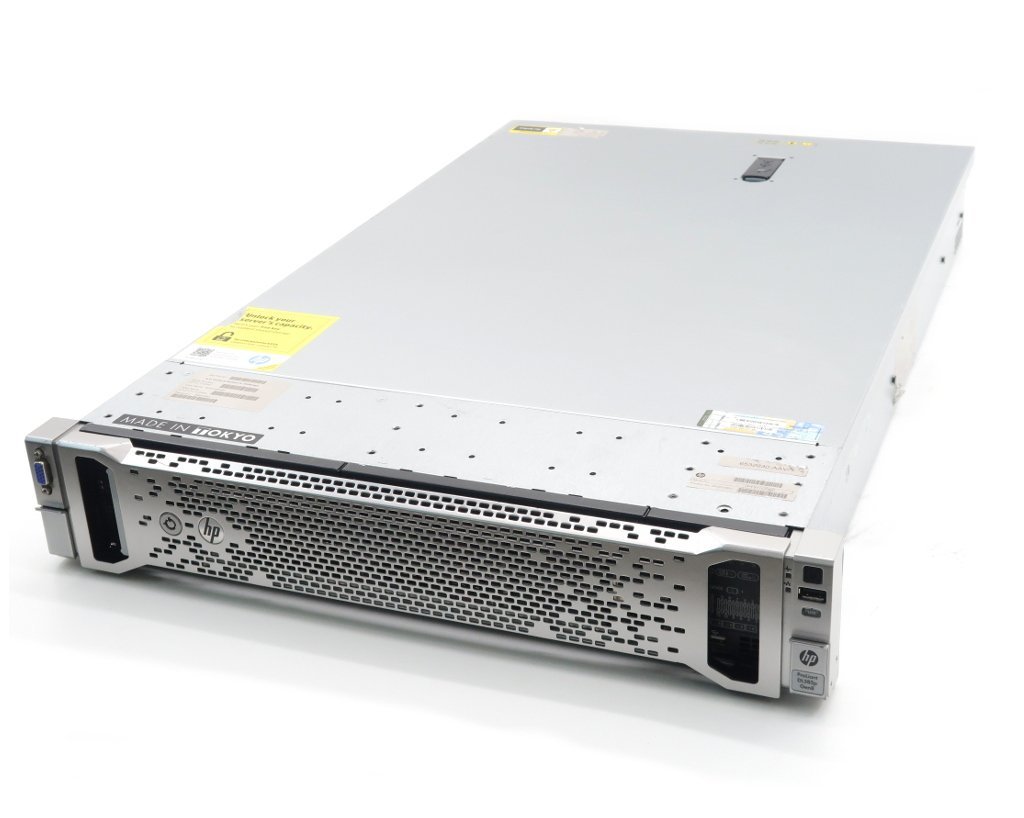 【JUNK】hp ProLiant DL385p Gen8 Opteron 6376 2.3GHz*2 128GB 146GBx4台(SAS2.5インチ/6Gbps/RAID6構成) DVD-ROM AC*2 SmartArray P420i