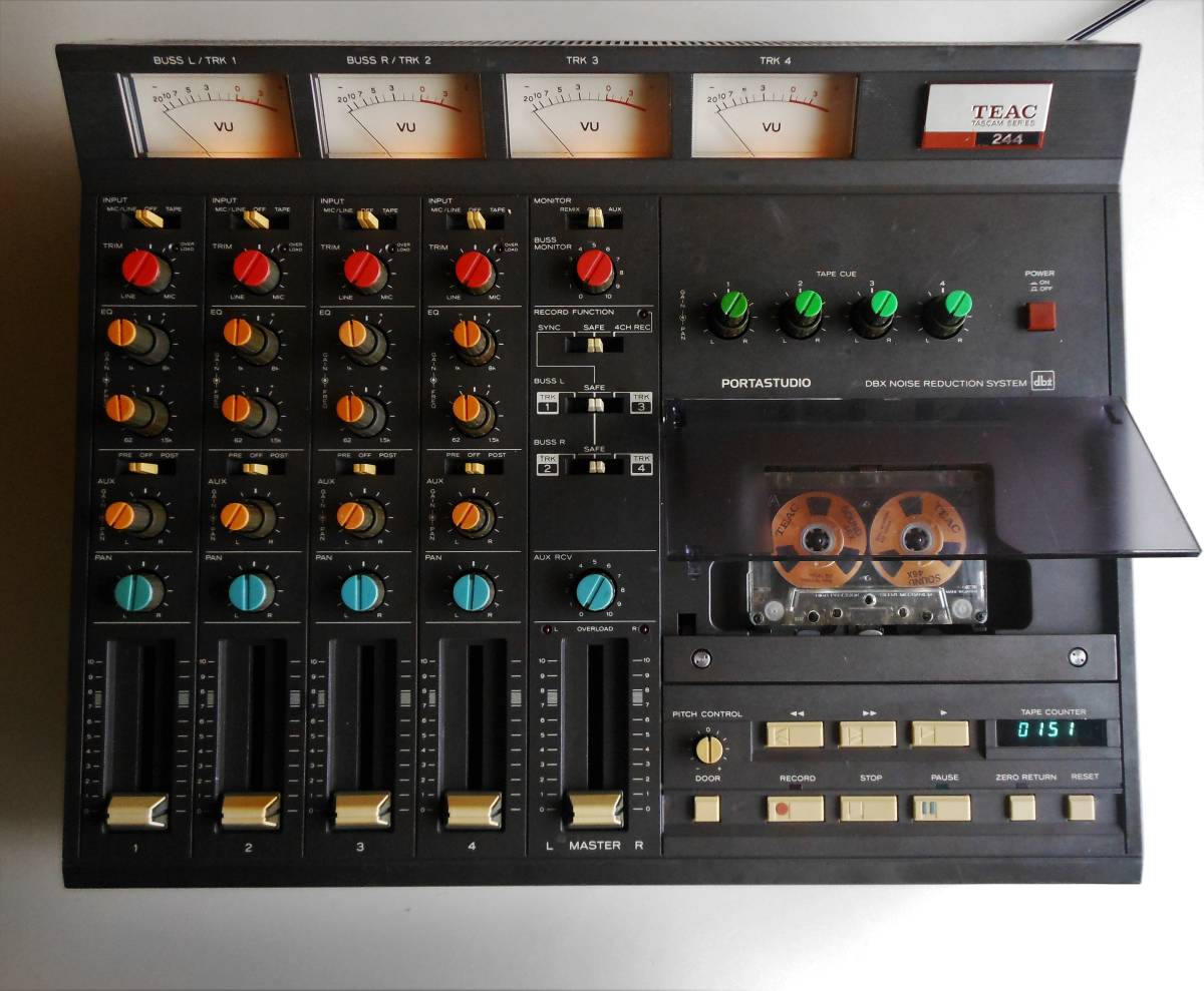 Yahoo!オークション - 80s カセット MTR TEAC 244 整備済 動作 Yahoo!オークション - 80s カセット MTR TEAC 244 整備済 動作