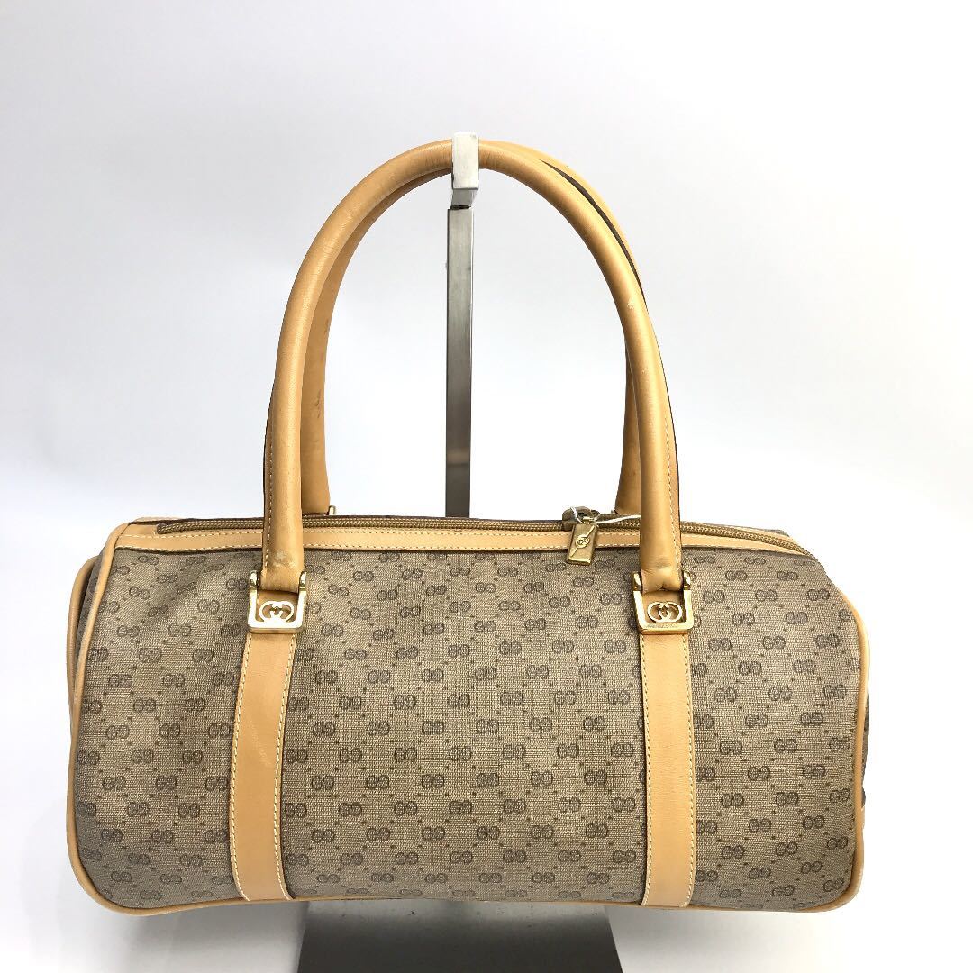 GUCCIグッチGG柄PVCボストンバッグハンドバッグ | contifarma.pe
