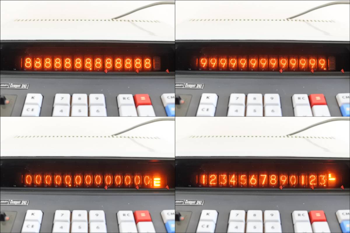 Sharp Compet CS-241 ニキシー管電卓☆難ありシャープ Sharp Compet CS-241 ニキシー管電卓☆難ありシャープ