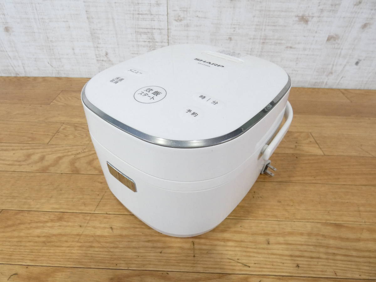 ◇SHARP シャープ ジャー炊飯器 KS-CF05A-W 3合炊き 黒厚釜 2019年製