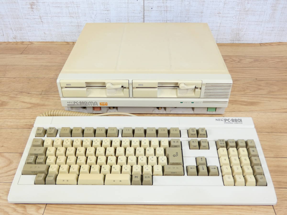 NEC PC-8801MA 2HD パーソナルコンピュータ 本体 / キーボード ※ジャンク@140(7602-1)