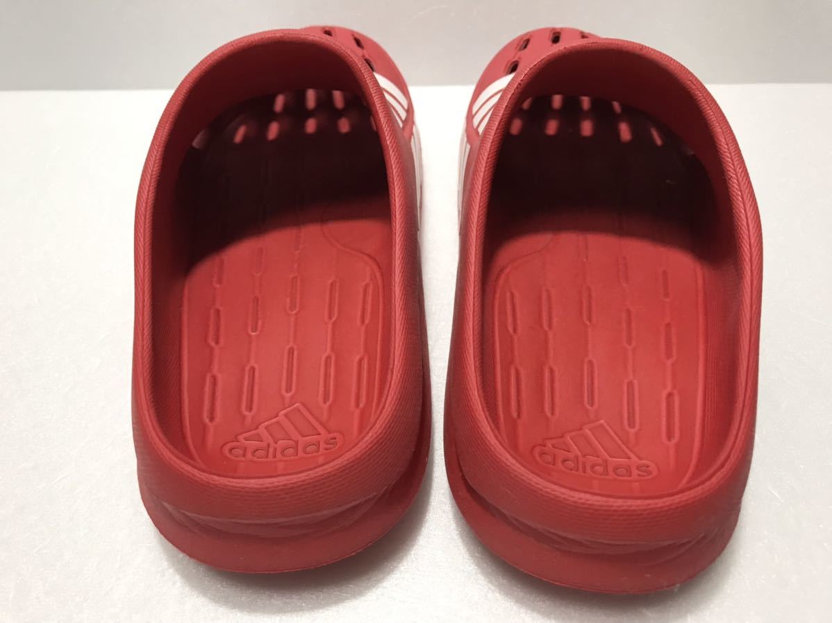 名作!! adidas アディダス Duramo Clog RED デュラモ クロッグ 赤白 23.5cm us 5.0 サンダル スリッポン_画像6