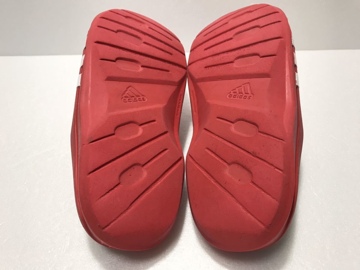 名作!! adidas アディダス Duramo Clog RED デュラモ クロッグ 赤白 23.5cm us 5.0 サンダル スリッポン_画像10