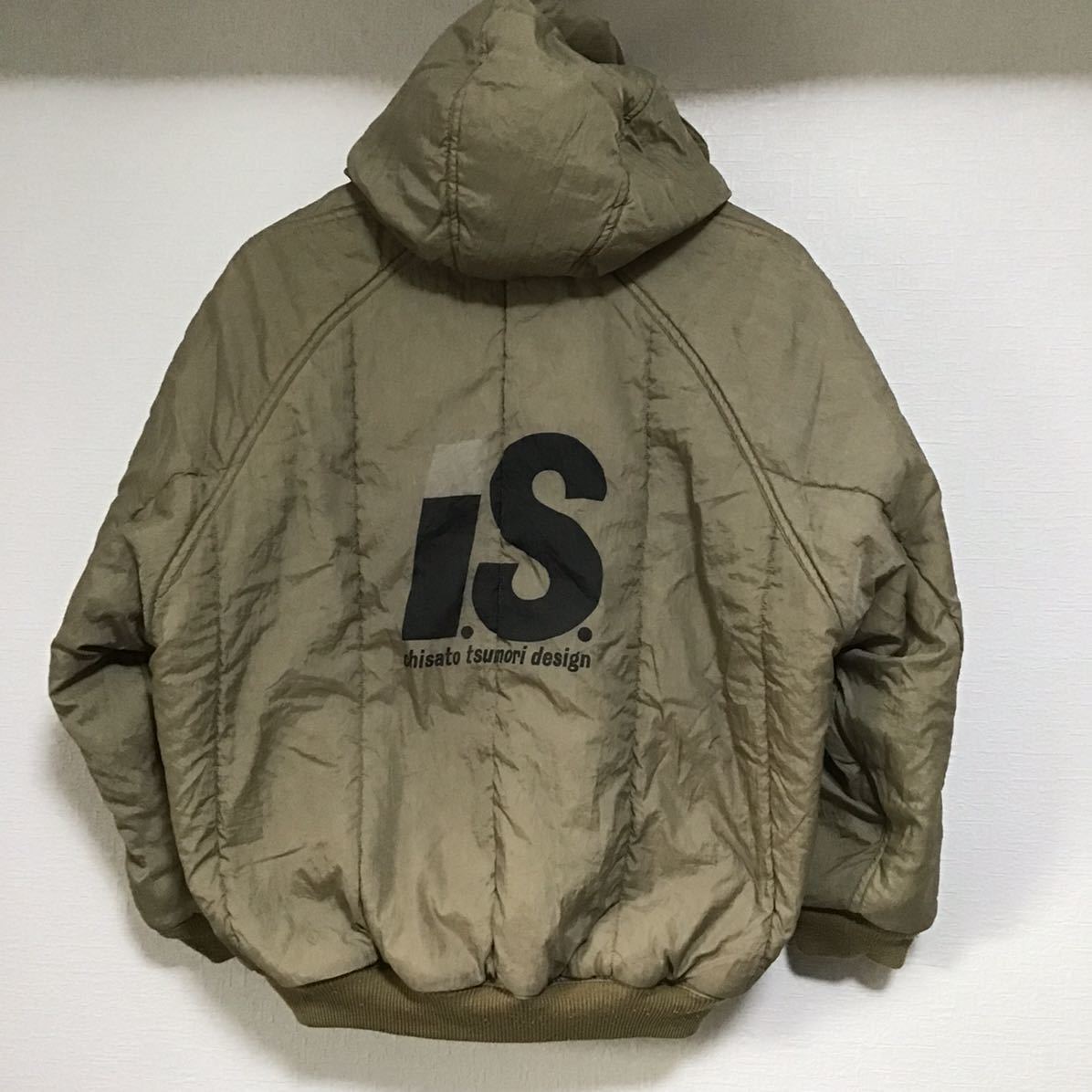 注目 issey miyake i.s 80s 90s ロゴ リバーシブル ボンバー フード