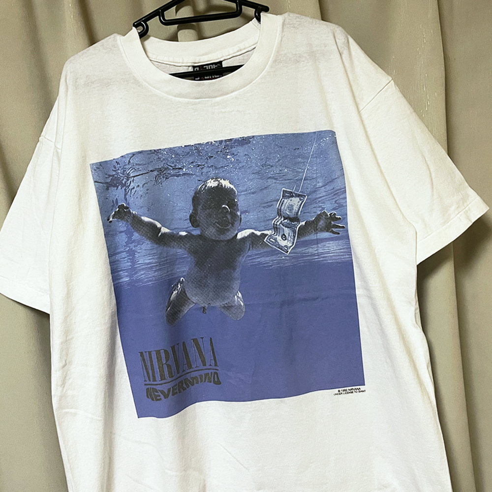XL NIRVANA ニルヴァーナ NEVERMIND ネバーマインド グランジ ロック バンドTシャツ 新品 フォト ピクチャー Giant (90s ビンテージ USA製)