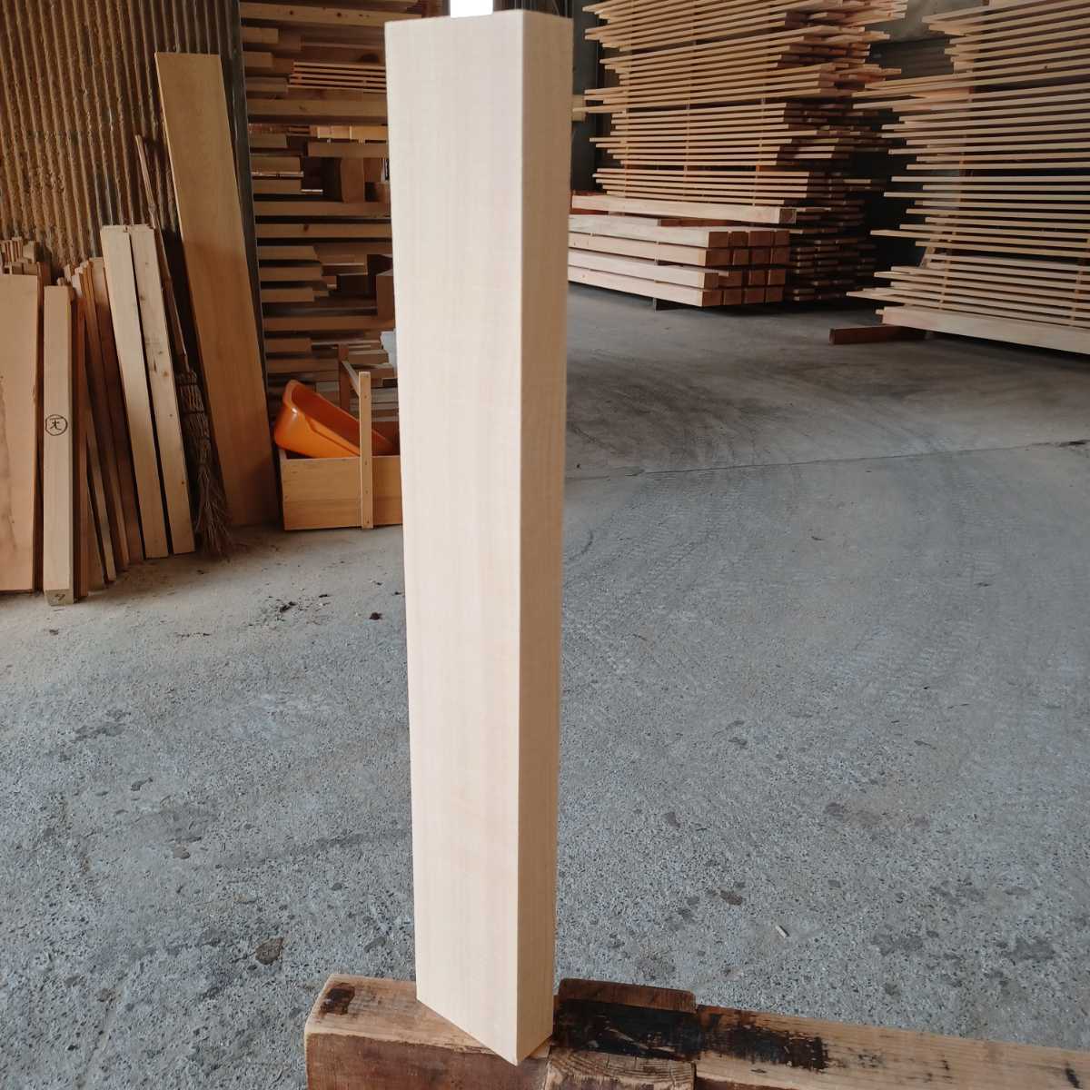 角材-500【60×9×3.6cm】国産ひのき　角材　彫刻用木材　棚板 一枚板 桧 檜 DIY
