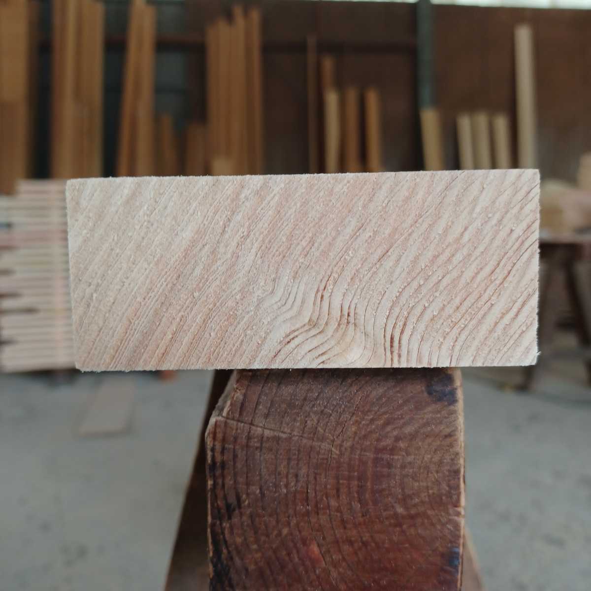 角材-502【40.8×9.3×4cm】国産ひのき　角材　彫刻用木材　棚板 一枚板 桧 檜 DIY