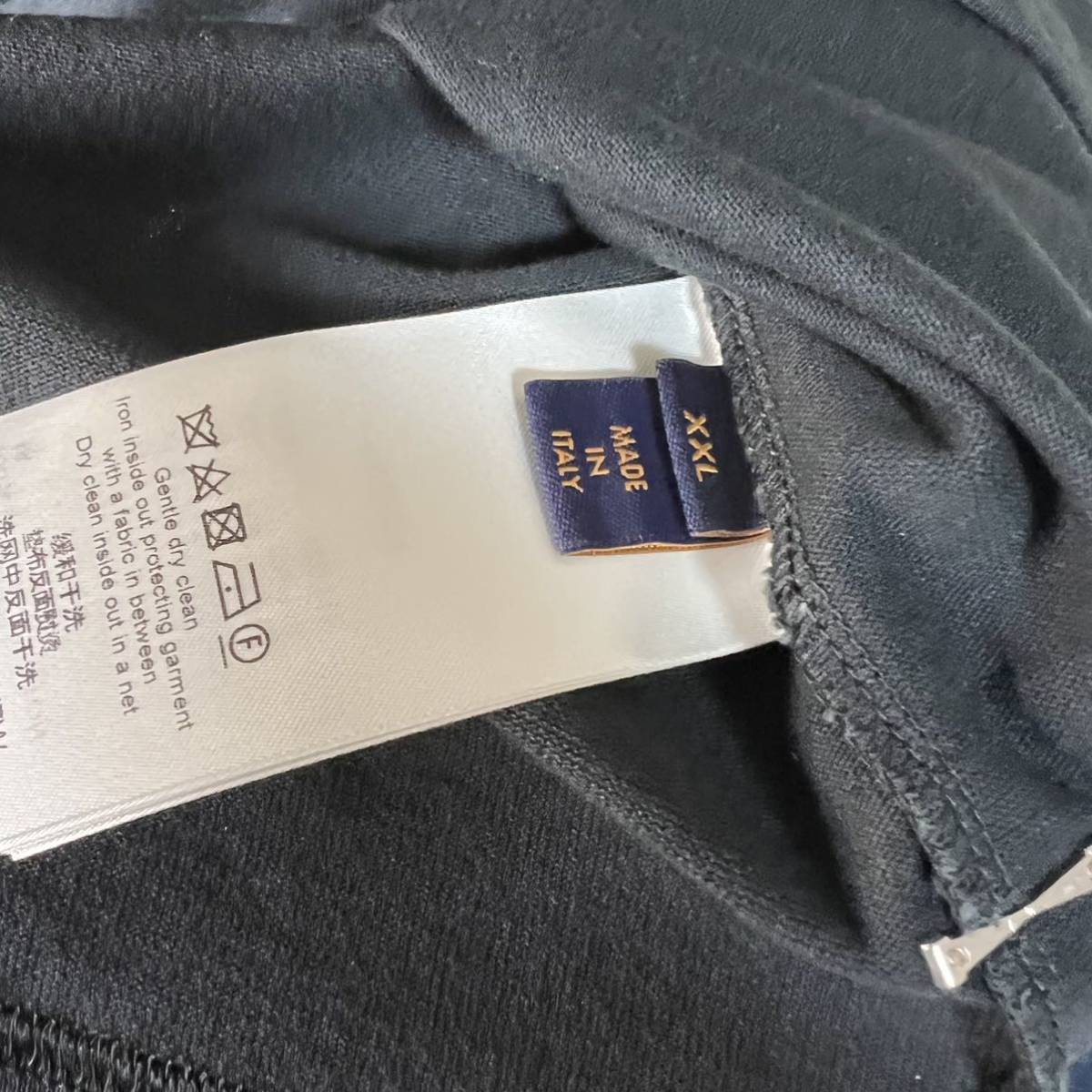 ルイヴィトン LV インサイドアウトTシャツ 黒 XXL メンズ カットソー