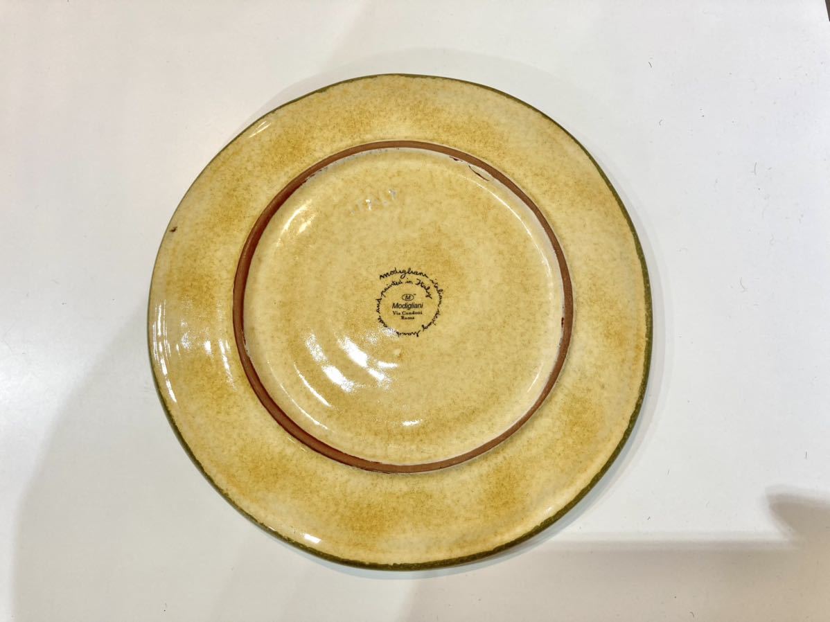 □イタリア製 モディリアーニ TERRE DE CHIANTI ぶどう柄プレート 23cm