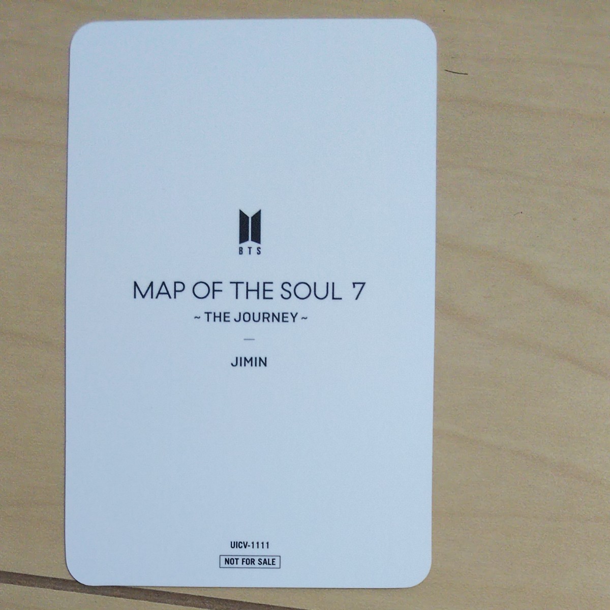 BTS map of the soul 7~the journey~ ジミン JIMIN トレカ 公式