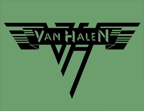 PayPayフリマ｜Van Halen ロゴステッカー ビニール製 ブラック #USTICKER-EVHOLLO-BK