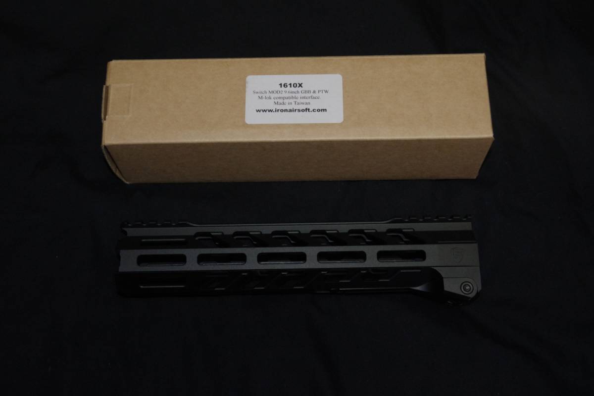 IRON AIRSOFT WAM4/PTW用 FORTIS 556Switch M-LOK RAIL mod2 9.6in BK