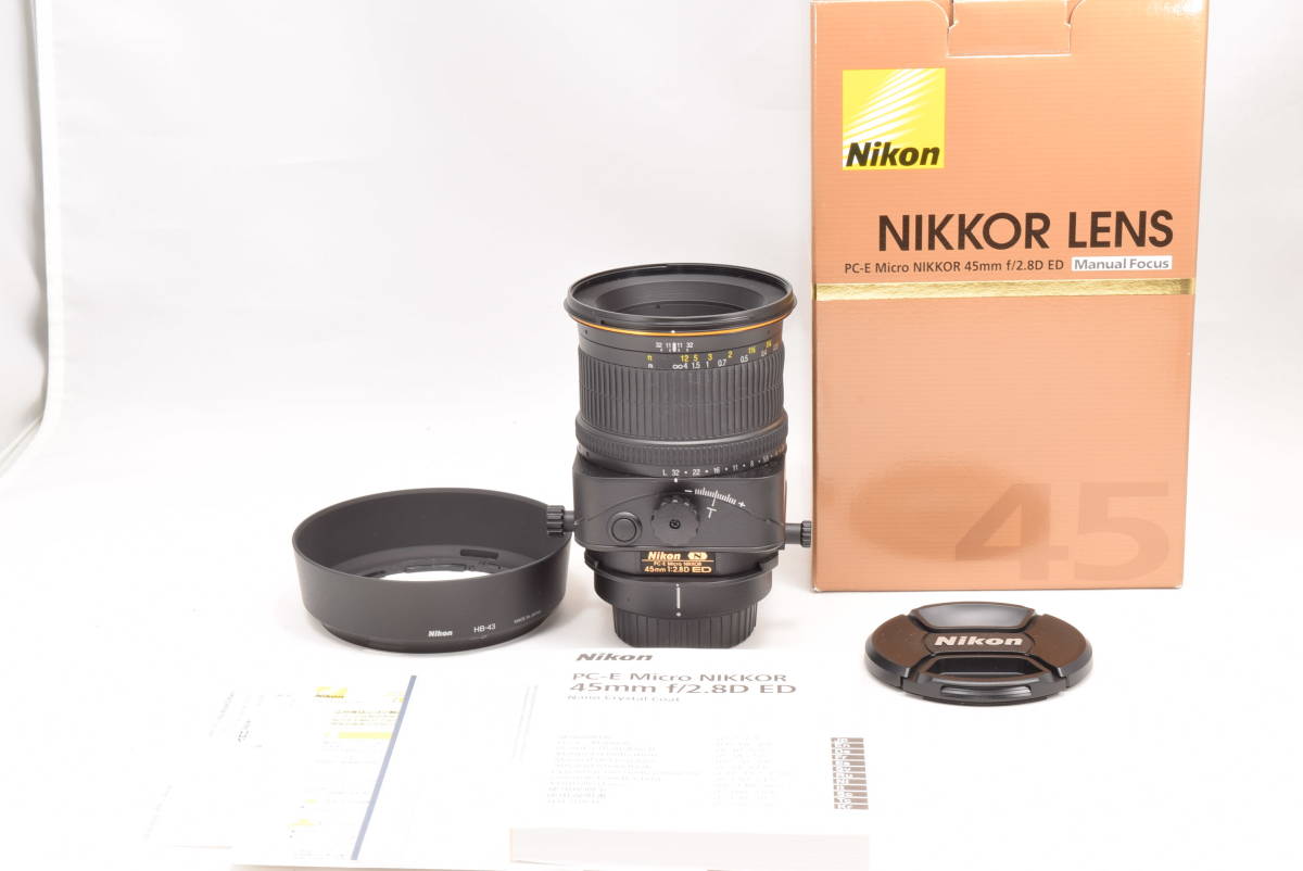 超お買い得!】 45mm Manuel 【美品】Nikon f/2.8D focus PC-E アオリ