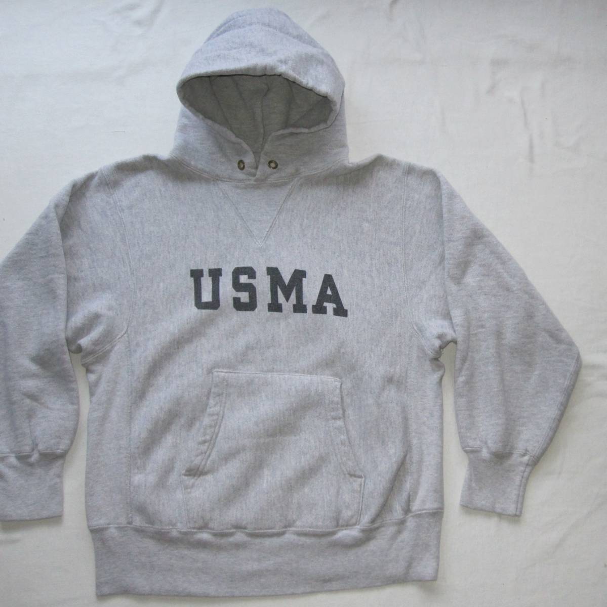 ☆極上 80s トリコタグ チャンピオン USMA リバースウィーブ パーカー (M) / 染み込み / 単色タグ / 60s 70s / ヴィンテージ / タタキタグ