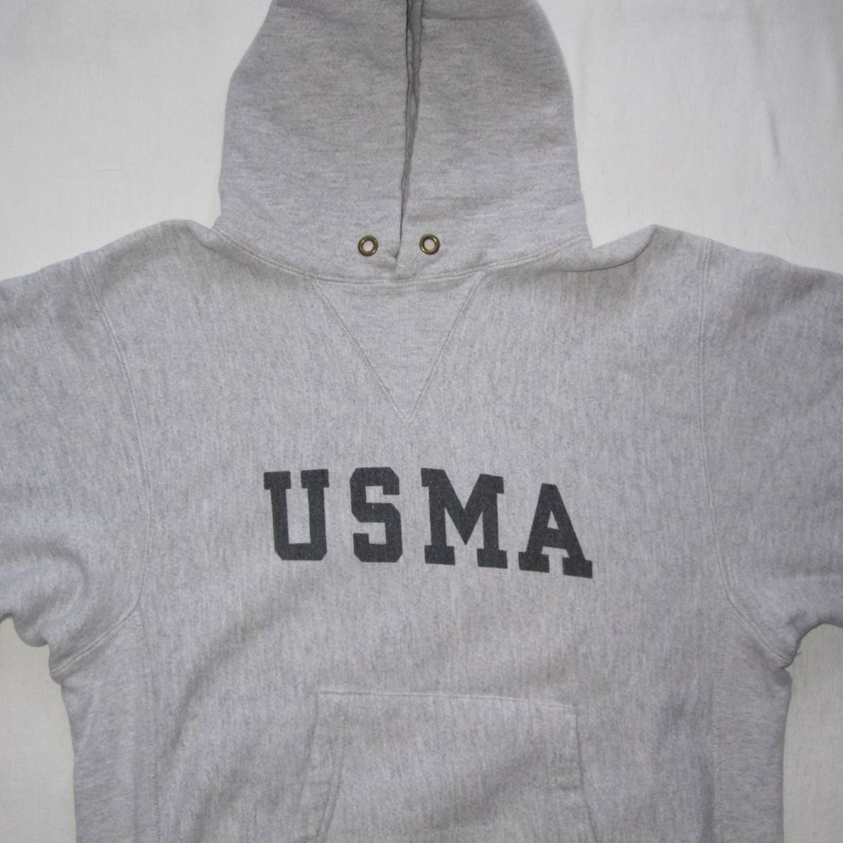 ☆極上 80s トリコタグ チャンピオン USMA リバースウィーブ パーカー (M) / 染み込み / 単色タグ / 60s 70s / ヴィンテージ / タタキタグ