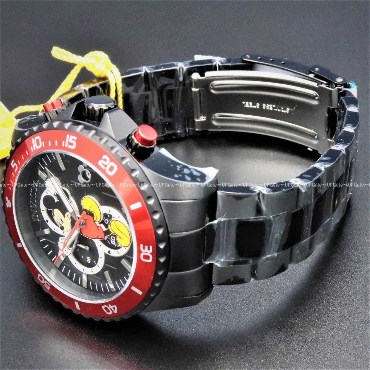 オシャレな黒赤☆ミッキーマウス INVICTA Disney 39522 インビクタ