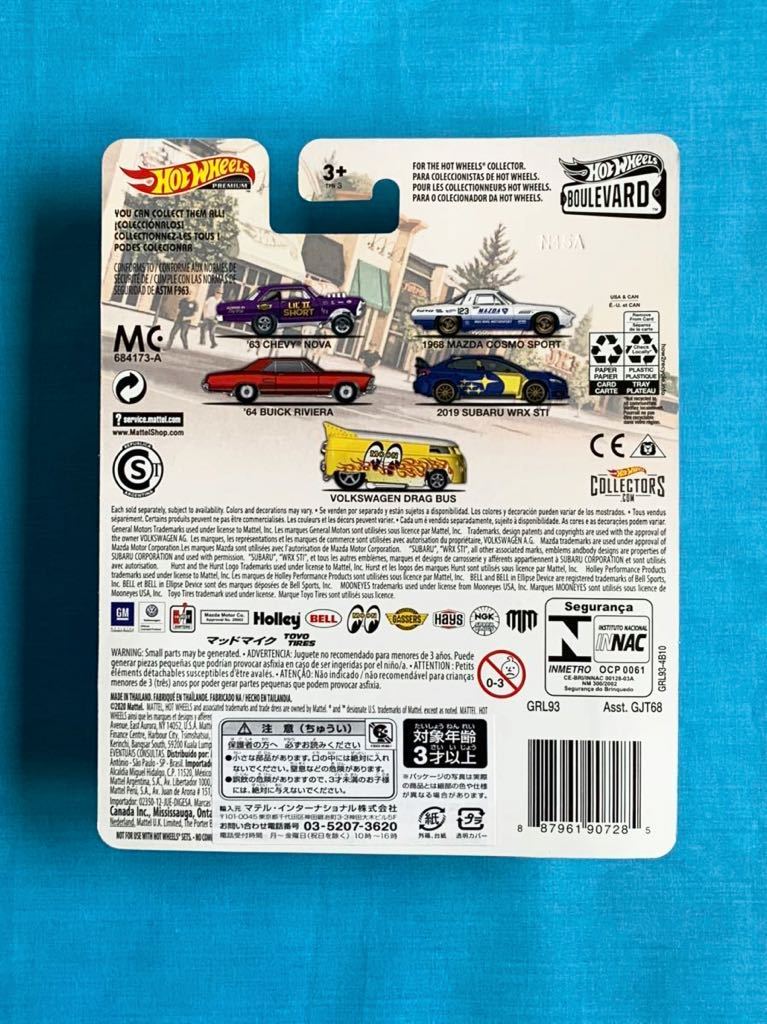 ホットウィール プレミアム Hot Wheels Boulevard フォルクスワーゲン ドラッグ バス ムーンアイズ VOLKSWAGEN DRAG BUS MOONEYES 新品_画像2