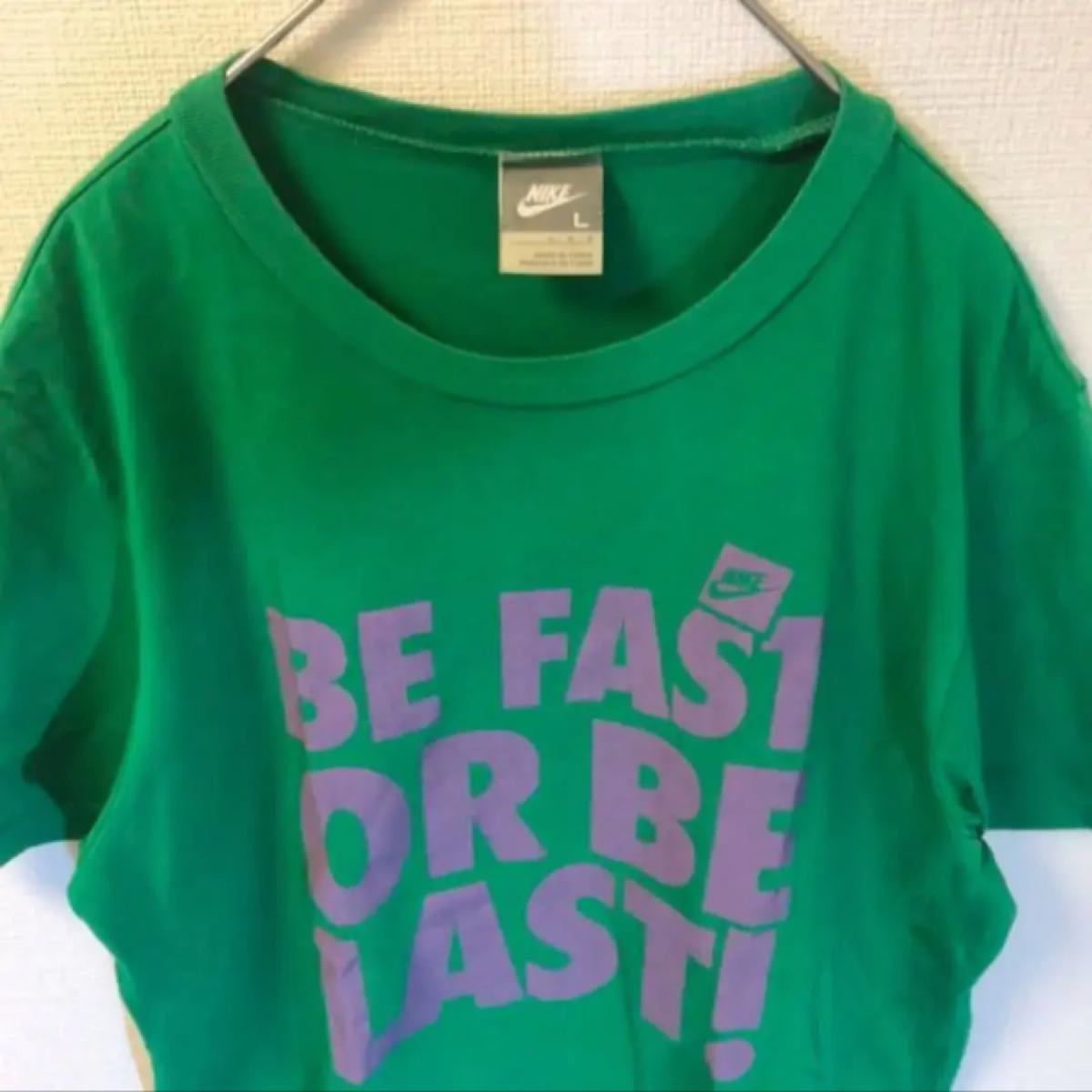 ナイキ NIKE トレンド カラー 色 緑 デザイン プリント Tシャツ 半袖