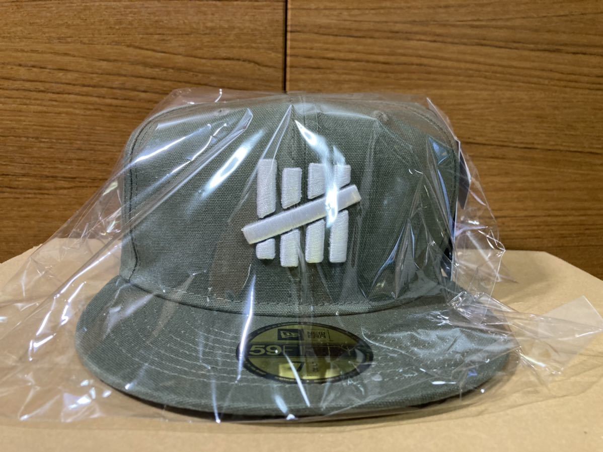 7 5/8 UNDEFEATED NEW ERA 59 FIFTY OLIVE アンディフィーテッド