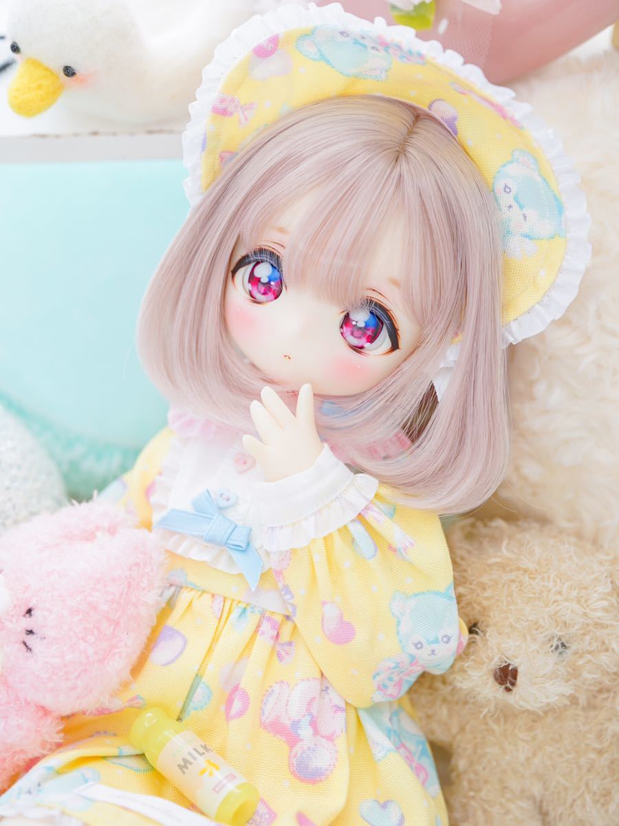Mellow Drops】BJD PUYOODOLL kumako egg01 カスタムヘッド(クリーム肌