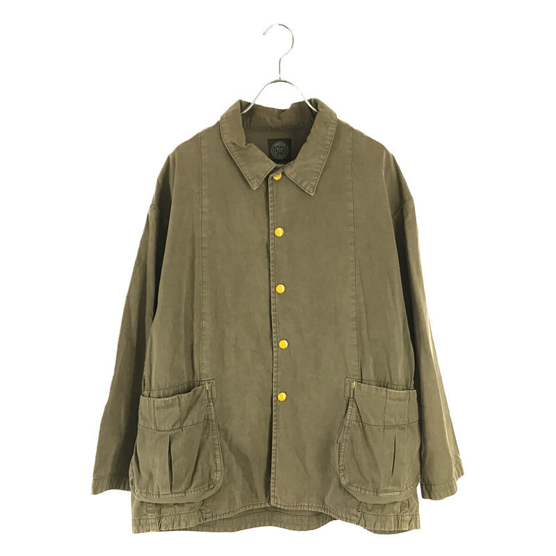 PORTER CLASSIC ポータークラシック POPLIN SHIRT JACKET OLIVE ポプリンシャツジャケット ミリタ 