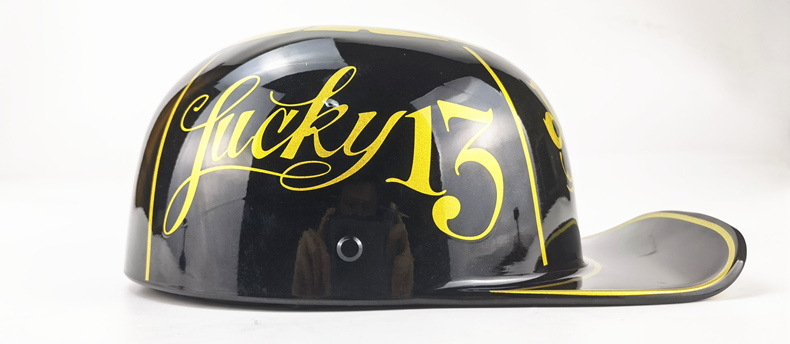 人気 ハーフヘルメット 半キャップヘルメット レトロ 野球帽 オープンフェイスヘルメット ヴィンテージスタイル 軽量 男女兼用 C-XXL_画像3