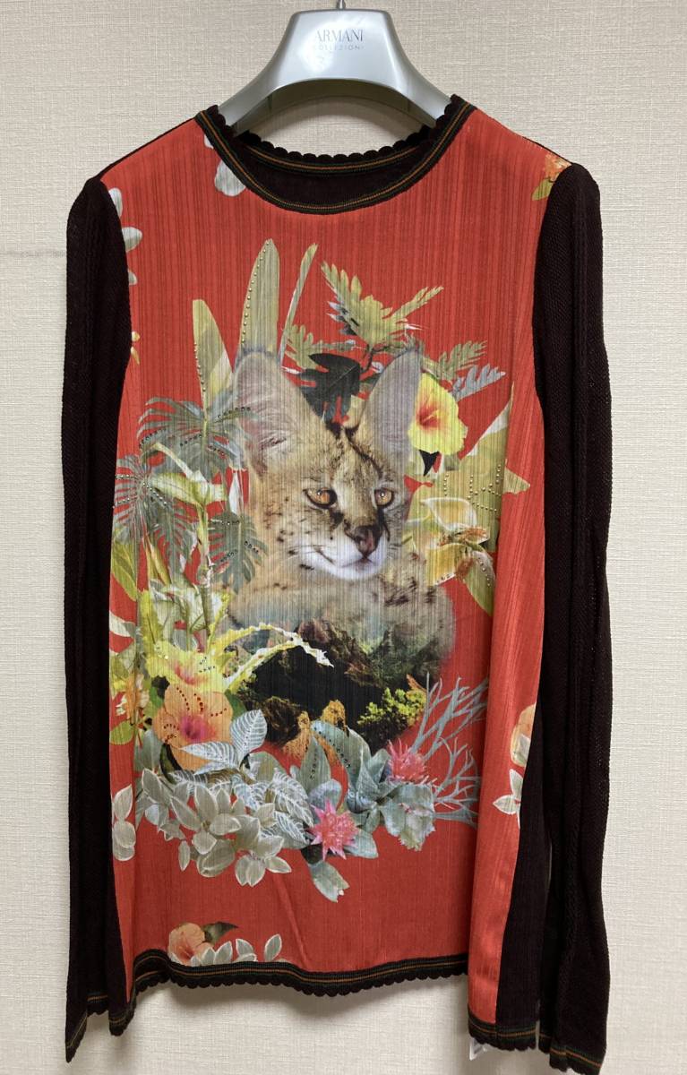 【伊太利屋】動物柄Tシャツオレンジ色9号(11,13,15)新品格安即決74%OF_画像1