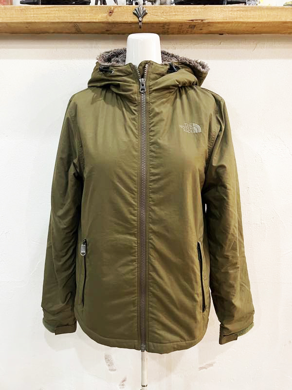 J6★THE NORTH FACE/ノースフェイス Compact Nomad Jacket コンパクトノマドジャケット カーキ NPW71633 Mサイズ 裏ボア アウター ★